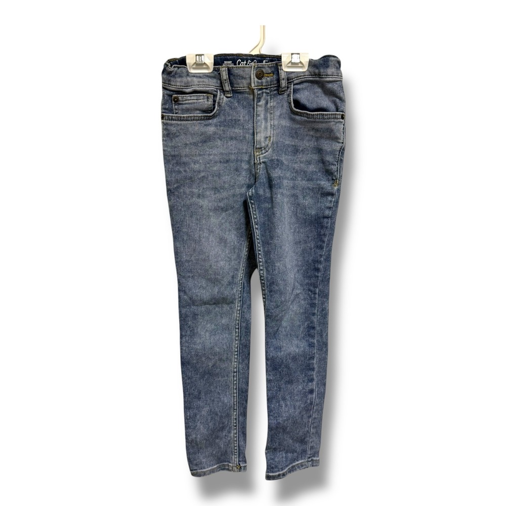Cat & Jack Boys‎ Skinny Jeans Super Stretch Blue Wash Size 8